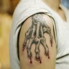 Large Skeleton Hand Temporary Tattoo Sticker Body Art Tattoos Makeup For Men